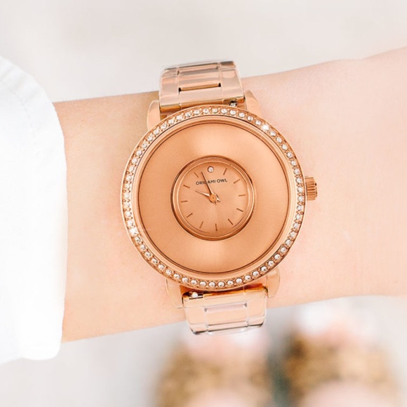 Origami Owl Rose Gold Living Locket Watch